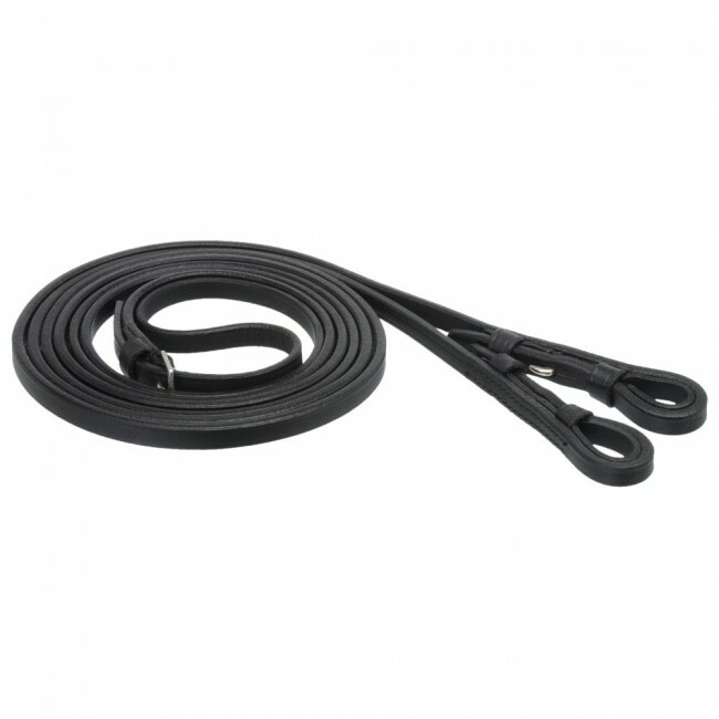 Equiroyal Black 5/8″ Flat Bridle Reins horse tack equine 21-94003
