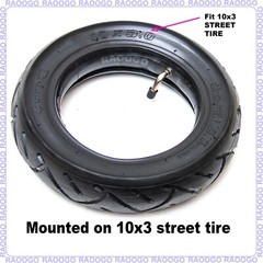 RAOOGO 10×2.5 Inner Tube Tire fit 10X3 255X80 & 80/65-6 Scooter Electric Tyre
