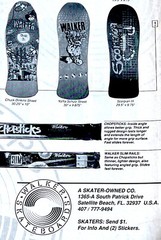 Vintage 1988 Walker Skateboards Tim Morris Sticker (Original Not A Reissue)