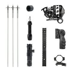 BALLISTA Bowfishing Kit: Spincast Reel, Bowfishing Arrows, Green Laser & More