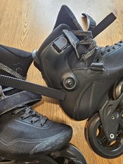 Powerslide Swell PS Triple Black 110 Inline Skates Trinity Sizes M9, W10 Used