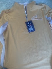 US Equestrian Logo Pony Finals 1/4 Zip Pullover Small NWT Retail $140