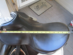 16.5» MK Marcus KREHAN Black English dressage Saddle w Leathers & irons