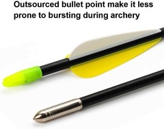 12Pcs 28″ Fiberglass Archery Arrows Spine 700 OD 7mm For Recurve & Compound Bows