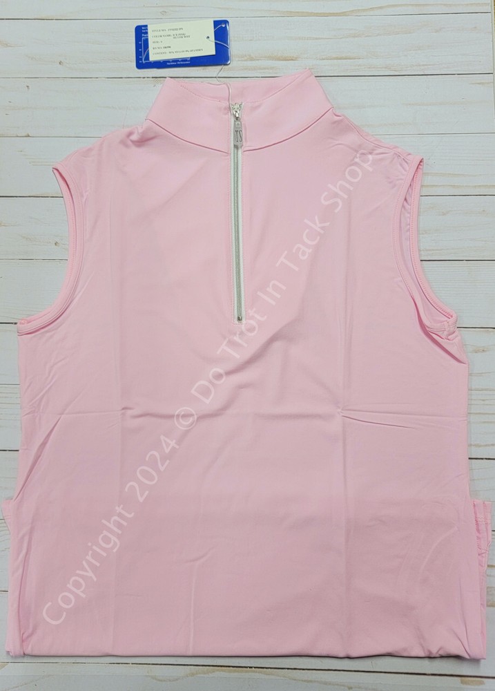 Tailored Sportsman ICEFIL Ziptop Sleeveless Shirt – Ice Pink/Silver/White