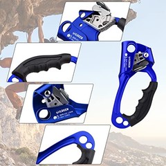 Climbing Hand Ascender Outdoor Mountaineering Tree Arborist Blue 2 – Right