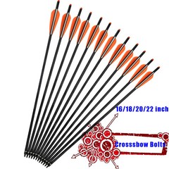 16″-22″ Mixed Carbon Arrow Crossbow Bolts for Archery Target Bow Hunting
