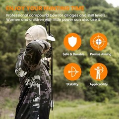 PANDARUS Youth Archery Ready to Hunt Compound Bow Handed Black)