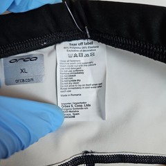 NEW NWT Orca Orbea Black White Tri Short Pro Men’s XL Padded Cycling Triathlon
