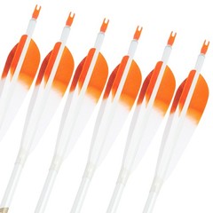 6pcs 32″ Pure Carbon Arrows Archery SP500 5″ Feather Recurve Bow Hunting Target
