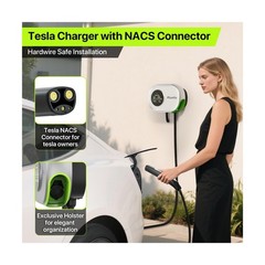 Tesla Charger Level 2 Hardwire 50A Smart Home Charger NACS 240V EV Chargers 5…