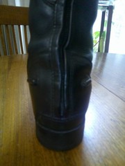 OVATION LADIES FLEX SPORT FIELD BOOT 7.5 REG CALF & BOOT BAG BOOT TREES EUC