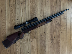 Sharp Ace Pump Air Rifle .22cal 5.5 with Kassnar Scope, Soft Case Great