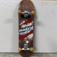 Vintage Madrid Skateboard Explosion Wood Grain Cadillac Trucks Complete