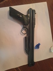 Crosman 130 .22 Single-Stroke Pneumatic Air Pistol 425 FPS Single Shot Pellet