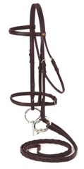 English Bridle & Reins – Raised Leather – Full or Cob – Black-Brown-Chestnut