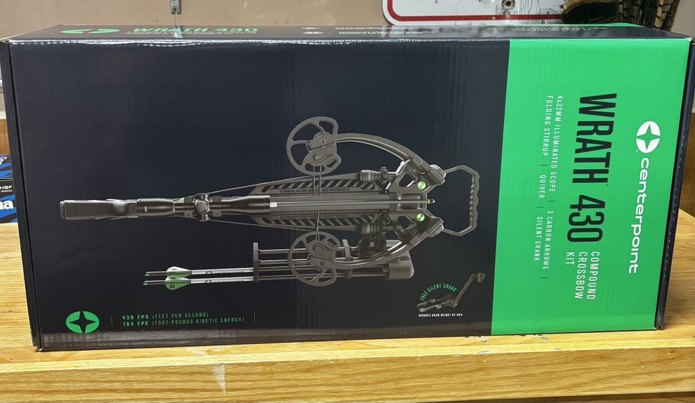 Centerpoint WRATH 430 Compound Crossbow Kit Brand New In The Box