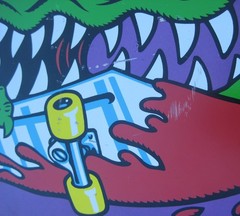 Santa Cruz Keith Meek Slasher Retro Reissue Purple Skateboard Complete Deck READ