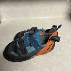 Evolv Shaman Men Rock Climbing Shoes Size 8 Blue And Orange