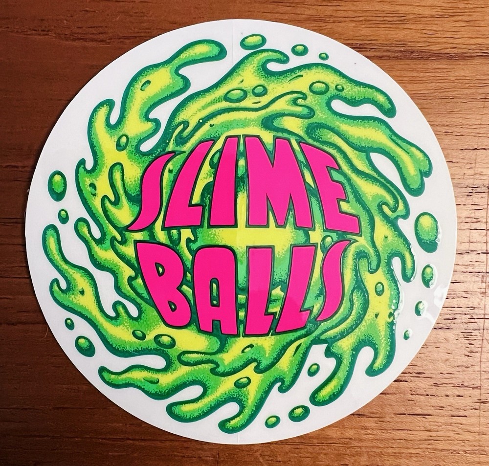 Original Classic Santa Cruz Slime Balls Skateboard Sticker