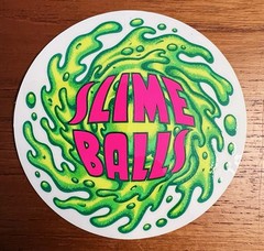 Original Classic Santa Cruz Slime Balls Skateboard Sticker