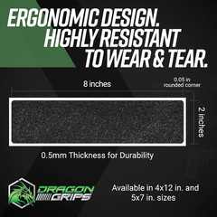 Universal Gun Grip Tape, Non-Slip Black Rubber Grip Tape, Enhanced Grip for Incr