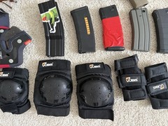 Elite Force CQC M4 Airsoft AEG 6MM Brown Huge Lot And More