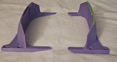 Fungineers Funwheel BTG TFL Drop Top Fender Base Pair 3d Printed In Purple