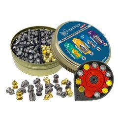 Harpex Combo mix Airgun Pellets .25 Caliber 200ct Pointed + Impact Hunting