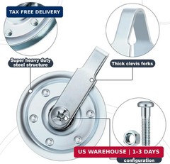 8 Pieces Heavy Duty Garage Door Pulley 3 INCH 200LB Sheave Pulleys Garage Pulley