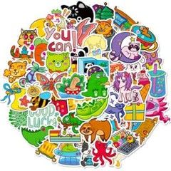50 Pack of Cool Cartoon Stickers for Laptop/Water Bottle/Phone Case