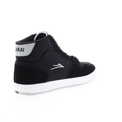 Lakai Villa MS4230140B00 Mens Black Suede Skate Inspired Sneakers Shoes