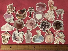 LOT OF 50 PCS Vintage Coquette Stickers Ballet Graffiti Victorian retro antique