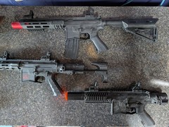 Valken ASL Series Polymer M4 Airsoft AEG TRG Black Gun Lot Working, Needs Parts