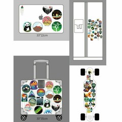 50Pcs Camping Landscape Stickers Pack Vinyl Laptop Skateboard Luggage Decals Lot