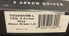 Tight Spot Rise 5 Arrow Quiver LH Moss Green