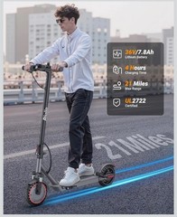 Foldable e-scooter for adults under 275 pounds, less than 1 month old.