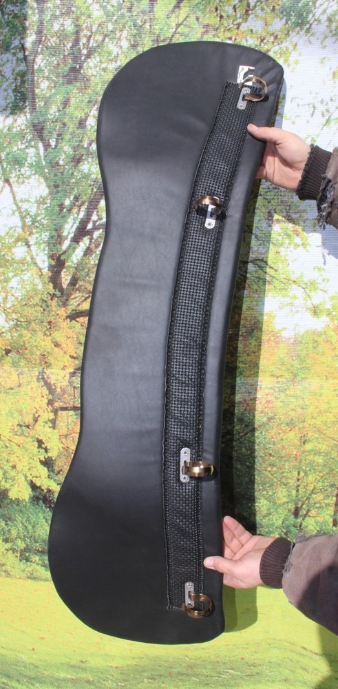 Worlds best horse drawn harness collar pad Permasoft super plush BLACK BLACK