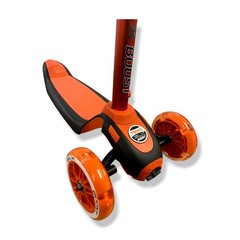 $122 YBike Red GLX Boost Kid Kick Light-Up Scooter Adjustable Steering Handle