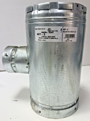 Gas Vent Tee 6 in. 3 in, 6ET-3 Aluminum Alloy and Galvanized Steel