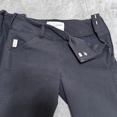 Tailored Sportsman Equestrian Pants Breeches 24 Black Side Zip