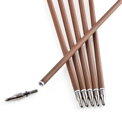 12X Archery Pure Carbon Arrows Natural Feather 31″ Shaft SP340-600 Bow Hunting