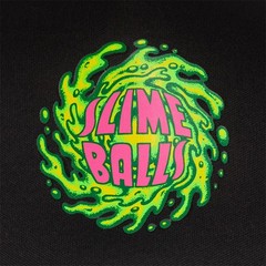 Slime Balls Wheels Hat Logo Mesh Trucker Black/Black