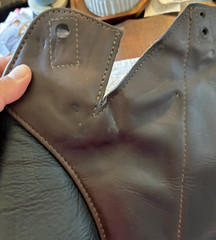 WOW SADDLE DRESSAGE FLAPS – custom color combo! Dark brown w/ black fixed block