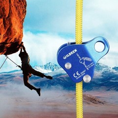 Climbing Fall Protection Device with Safety Rope Grab – 220lb Capacity