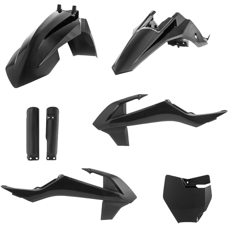 ACERBIS FULL PLASTIC KIT BLACK KTM 65 SX 2019-2024 2791520001 fitment in desc