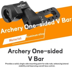Archery Double Single Side V-Bar Aluminum Adjustable Balance Bar Target Hunting