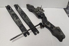 Bear Archery Recurve Bow Takedown Riser With Limbs Black Bear Camo Used Set