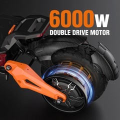 FREEBOY H9 6000W Peak 60V 30Ah Foldable Electric Scooter Dual Motar for Adults