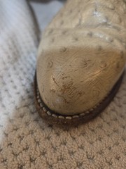 Frye Women’s Western Boots US 10B Beige Embossed Leather